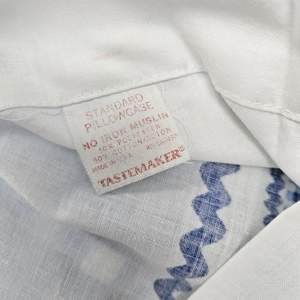 Tastemaker Muslin Pillowcases 2 Cottagecore Vintage Made In USA No Iron Coastal